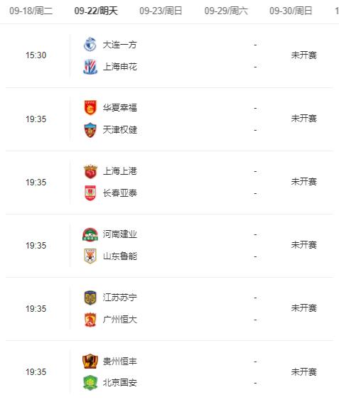 中超比赛前瞻:恒大客战苏宁 上港主场迎战苦主