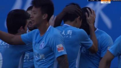 大连一方2-1送申花五轮不胜 穆谢奎两球刘若钒处子球